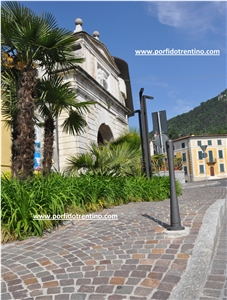 Porfido Trentino Cube Stone Pavers, Cobble Stone