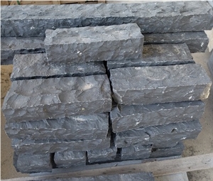 Black Basalt Curbstone Road Side Park