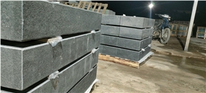 Black Basalt Curbstone Road Side Park