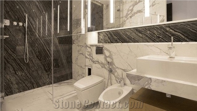 Black Sand Ocean Granite Slab