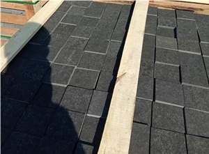 Flamed Cut Sawn Black Basalt Stone 20 X 10 X 10Cm