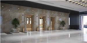 Luxury Light Yellow Marble Floor Tile