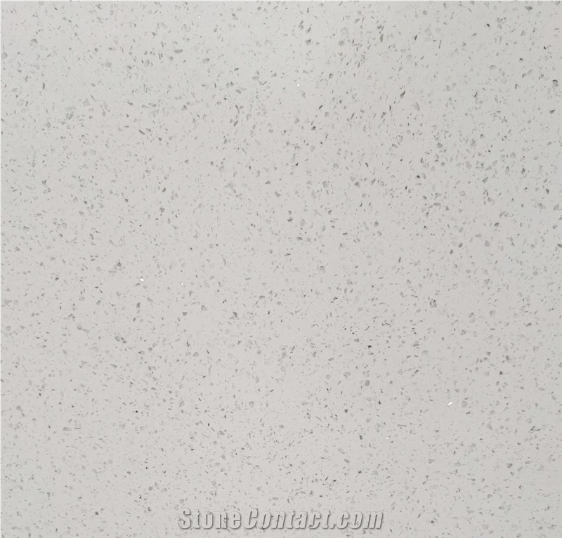 Artificial Silver & White Diamonds Marble  Prime Slabs