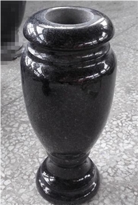 Black Granite Monumental Vase,American Style Vase