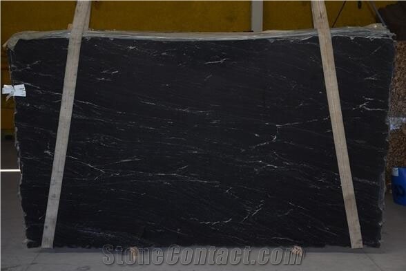 Black Via Lactea Granite Slabs