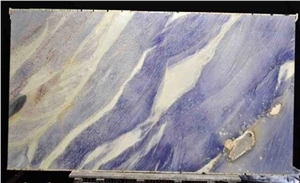Blue Imperial Quartzite Slabs, Azul Imperial Quartzite