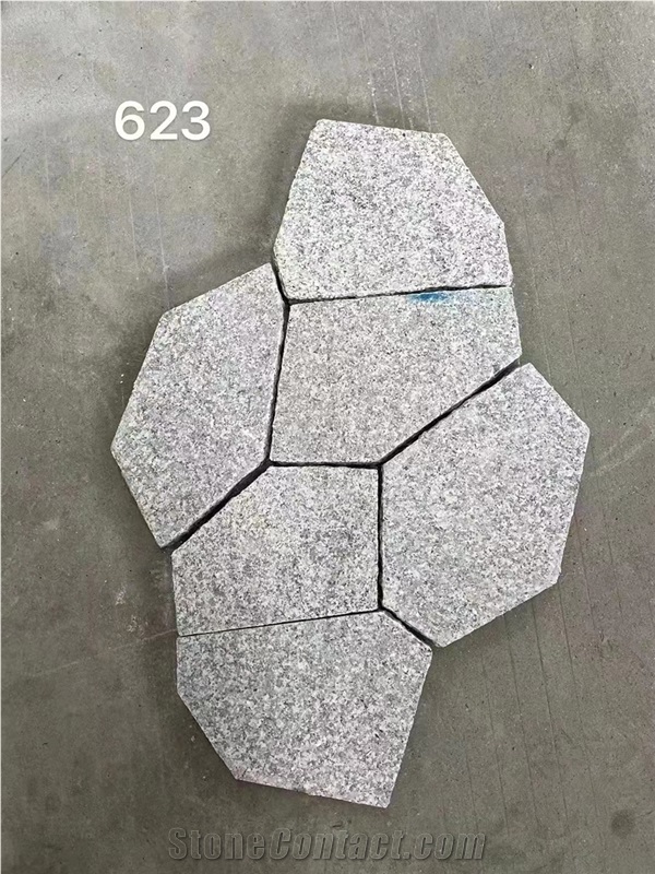 Chinese  Ice Crack Granite Flagstone For Coutyard