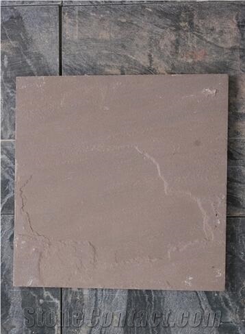 Chocolate Sandstone Slabs & Tiles, India Brown Sandstone