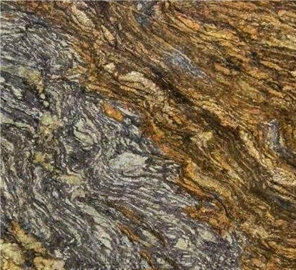 Golden Cinderella Slabs, Cinderella Gold Granite Slabs