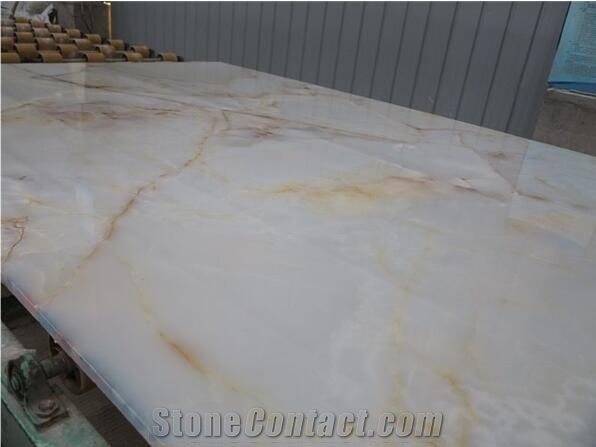 Iran White Onyx Tiles & Slabs