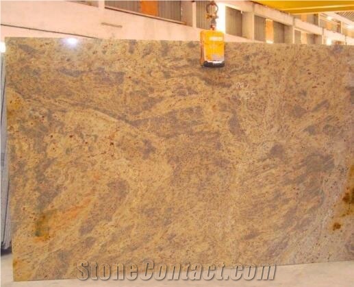 Kashmir Gold Granite Slabs, India Yellow Granite