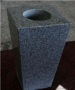 Light Grey Polished G633 Square Monumental Vase