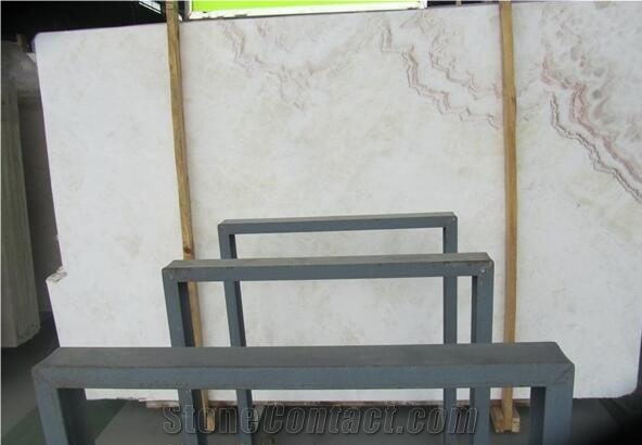 Lotus Jade Onyx Slabs & Tiles, China Beige White Onyx