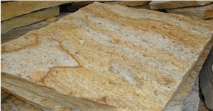 Miracema Quartzite Natural Wall Tiles, Brazil Yellow Quartzite