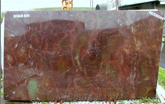 Ocean Red Granite Slabs, Iran Red Granite