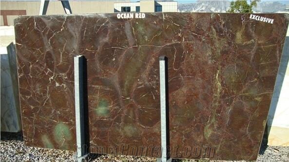 Ocean Red Granite Slabs, Iran Red Granite