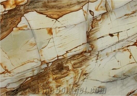 Palomino Quartzite Tiles & Slabs, Yellow Brazil Quartzite