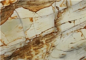 Palomino Quartzite Tiles & Slabs, Yellow Brazil Quartzite