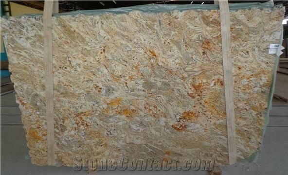 Pilsen Granite Slabs, Yellow Granite Slabs Brazil