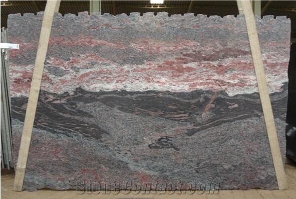Raisa Pink Brazil Granite Slabs, Rosa Raisa Granite Slabs