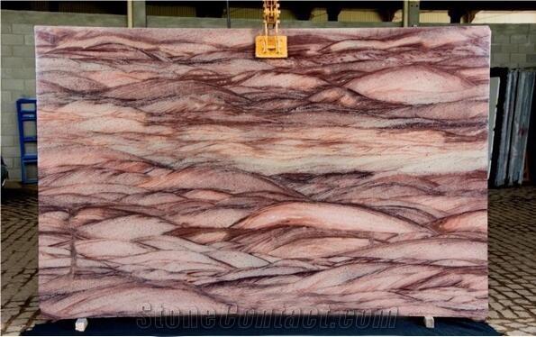 Red Colinas Quartzite Tiles & Slabs, Red Polished Quartzite