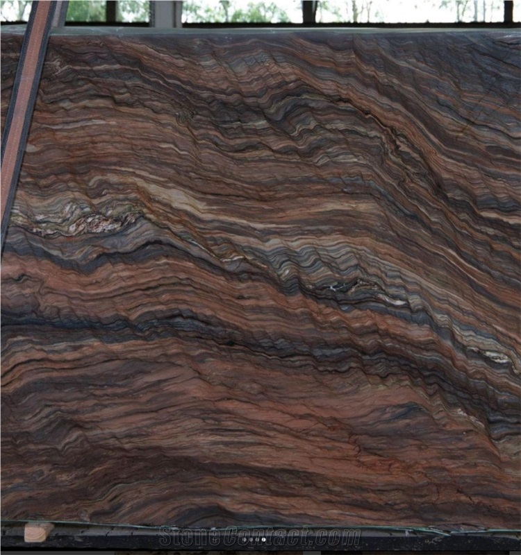 Red Fusion Quartzite Brazil Quartzite Slabs & Tiles