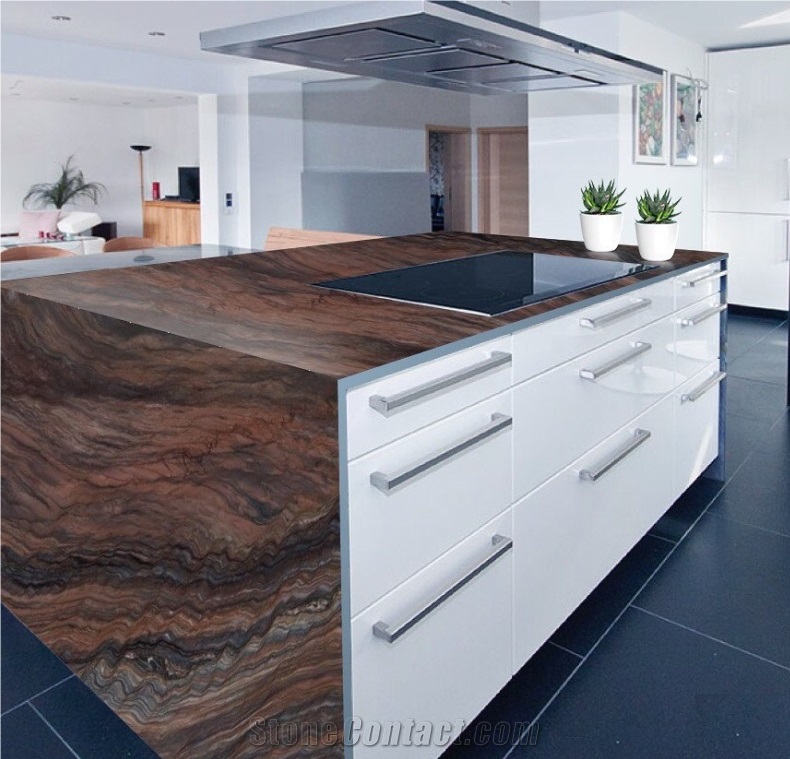 Red Fusion Quartzite Brazil Quartzite Slabs & Tiles