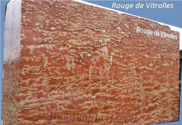 Rouge De Vitrolles Marble Slabs, Red Marble Slabs France