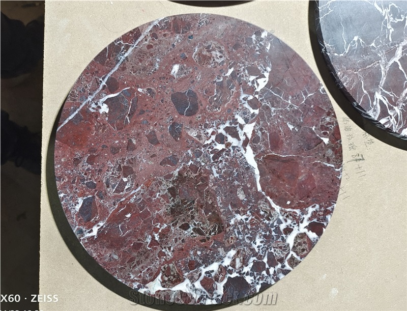 Round Wine Marble Coasters