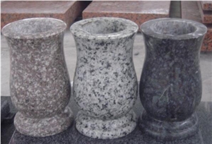 Shanxi Black Granite Monumental Vases,Flower Holder