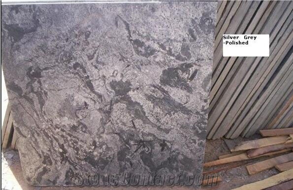 Silver Grey Slate Stone, Indian Silver Grey Slate