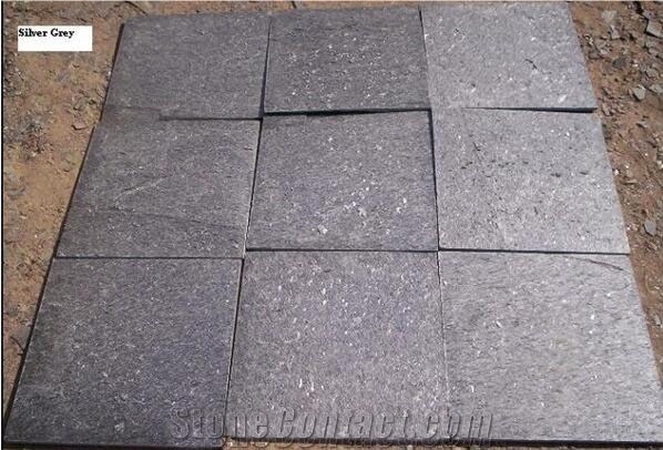 Silver Grey Slate Stone, Indian Silver Grey Slate