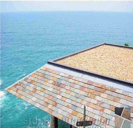 Slate Roof Repair, Multicolor Slate Roof Tiles