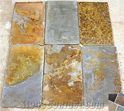 Slate Roof Repair, Multicolor Slate Roof Tiles