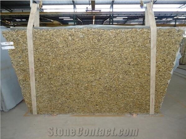 Venetian Gold Granite Slabs, Yellow Granite  Slabs Brazil