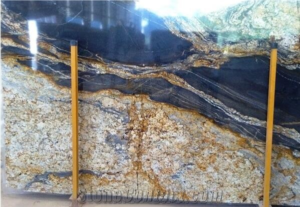 Vulcano Granite Slabs, Multicolor Brazil Granite Slabs
