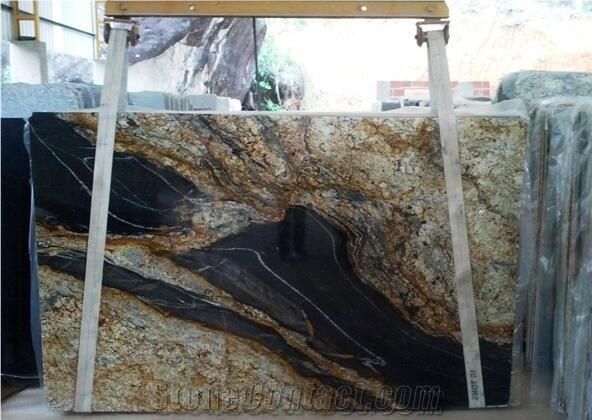 Vulcano Granite Slabs, Multicolor Brazil Granite Slabs