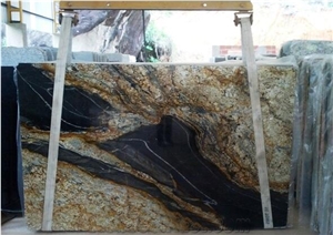 Vulcano Granite Slabs, Multicolor Brazil Granite Slabs