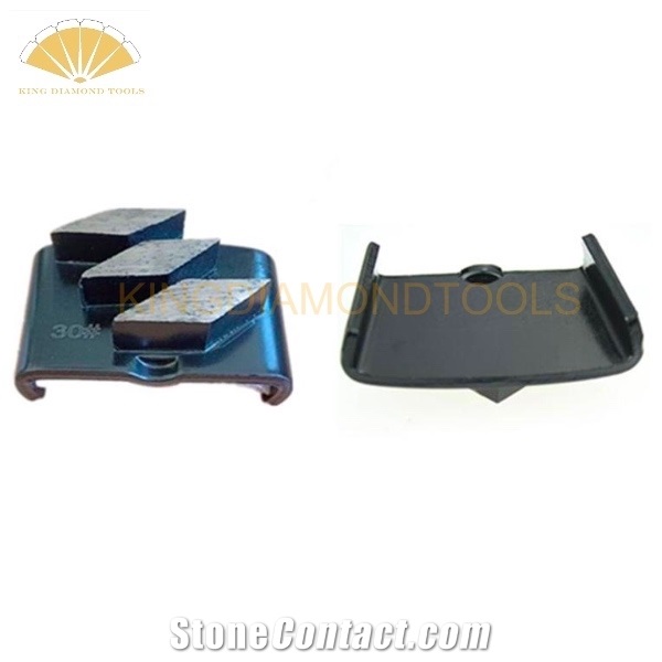 Diamond Grinding Shoes With Three Rhombus Shape Segments