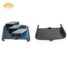 Diamond Grinding Shoes With Three Rhombus Shape Segments