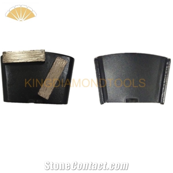 Diamond Grinding Shoes With Two Rectangle Shape Segments