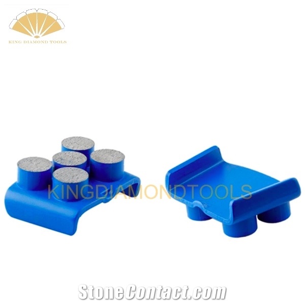 HTC Diamond Grinding Shoes With Five Round Shape Segments