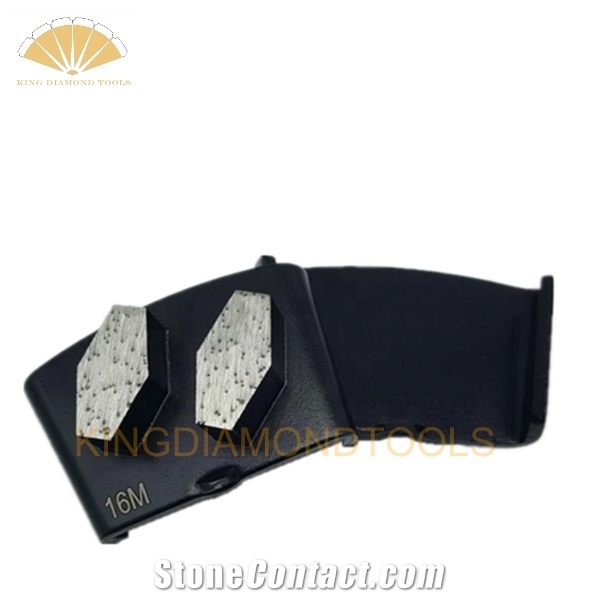 HTC Diamond Grinding Shoes With Two Hexagonal Shape Segments