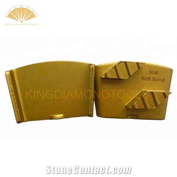 HTC Diamond Grinding Shoes With Two Rhombus Segments
