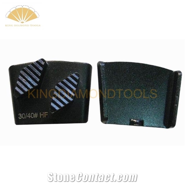 HTC Diamond Grinding Shoes With Two Rhombus Segments