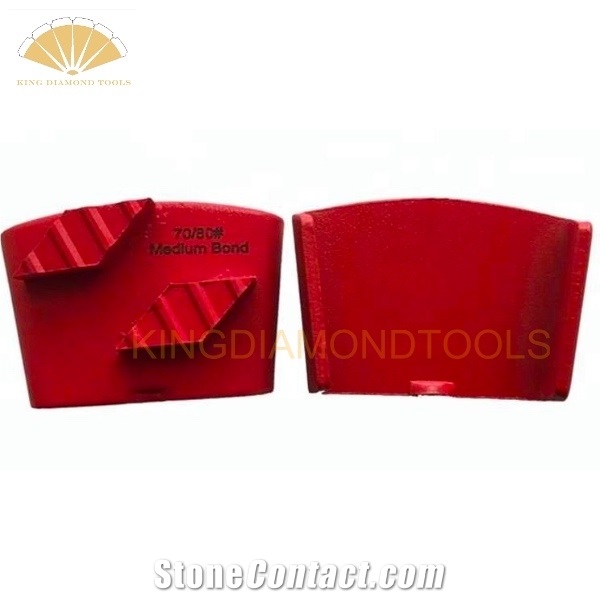 HTC Diamond Grinding Shoes With Two Rhombus Segments
