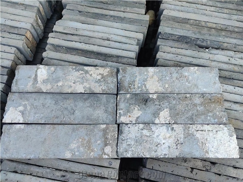 Grey Clay Reclaimed Wall Brick Pavers Faux Stone Pavement