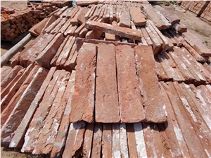 Red Clay Reclaimed Brick Pavers Exterior Garden Wall Pavers 