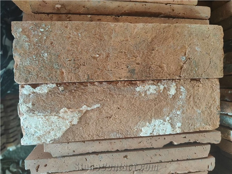 Red Clay Reclaimed Brick Pavers Exterior Garden Wall Pavers 