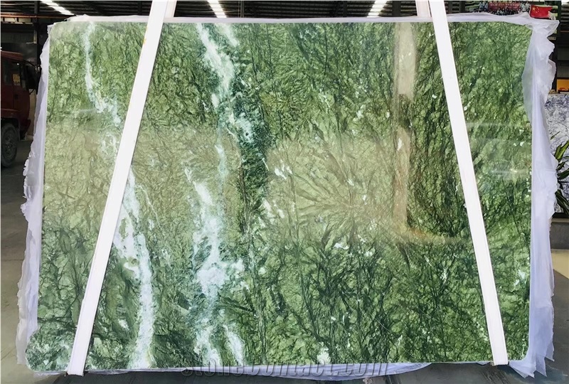 Green China Marble Slab Ming Green Dolomite Slab Marble Tile
